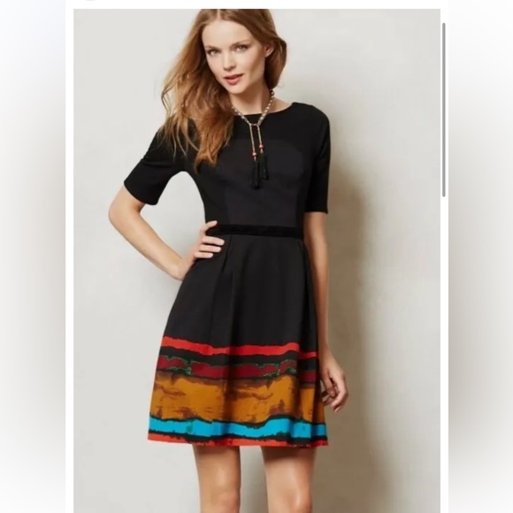 Plenty by Tracy Reese Dresses & Skirts - Plenty By Tracy Reese Size 4 petite Black Pinceau Dress Abstract